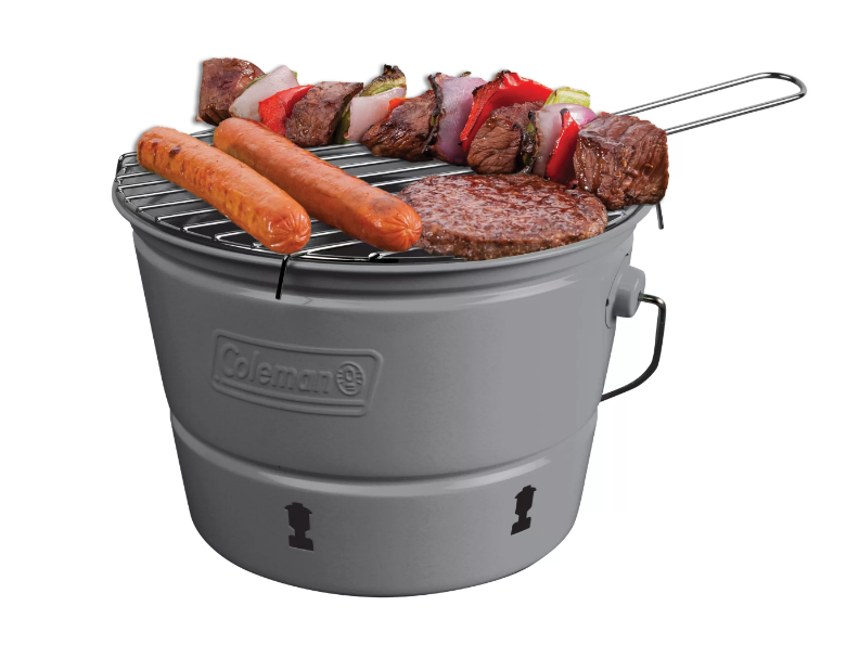 Coleman Party Pail Charcoal Grill in Black, FOB KS