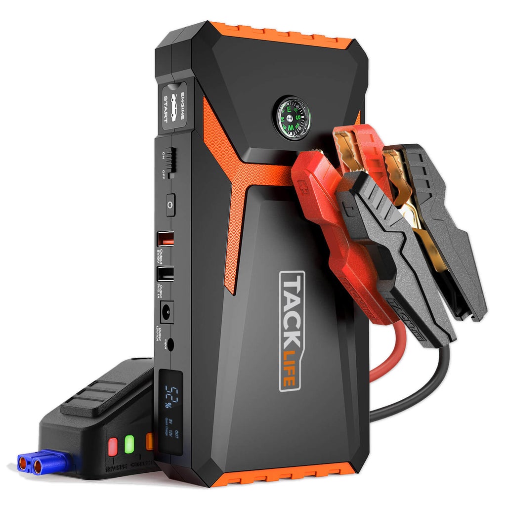 TACKLIFE T8 Car Jump Starter, Orange, FOB KS