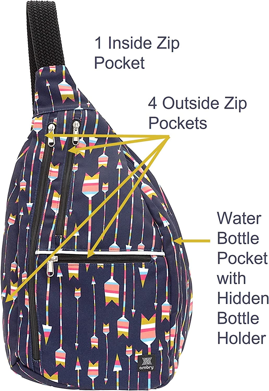 Ambry Rope Sling Backpack for Women, Perfect as a Purse Bag for Small Laptop or Tablet, Use for Travel, Commuting, and School