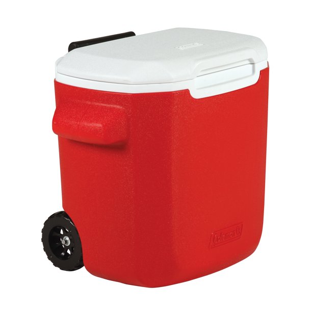 Coleman 16-Quart Performance Cooler with Wheels, Red, FOB KS