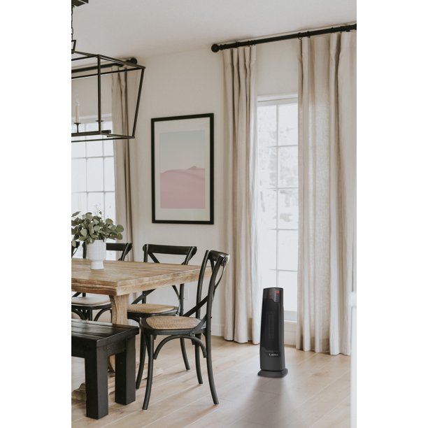 Lasko 1500W Oscillating Ceramic Tower Space Heater with Remote, Factory Refurbished, FOB KS