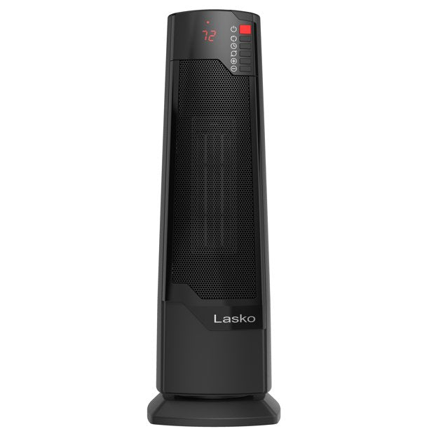 Lasko 1500W Oscillating Ceramic Tower Space Heater with Remote, Factory Refurbished, FOB KS