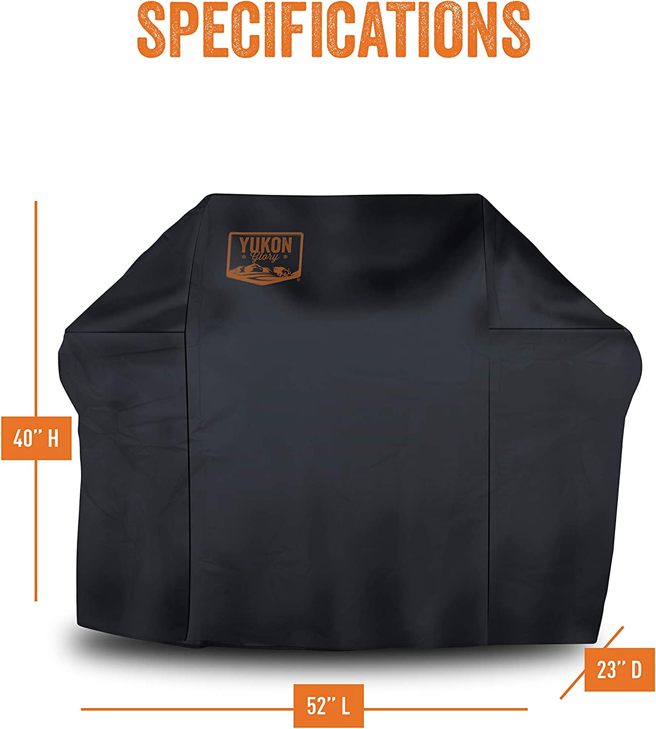 Yukon Glory 503 Premium Grill Cover for Char-Broil 2 Burner Gas Grills for Year Round Protection, Includes Bonus Propane Tank Protective Cover