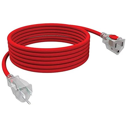 Stanley 37125 25 FT. Power Light Pro Cord, Heavy Duty Extension Cord, Red