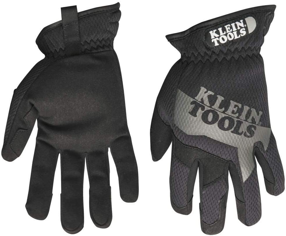 Klein Tools 40207 Journeyman Utility Gloves, X-Large ,Black/Gray