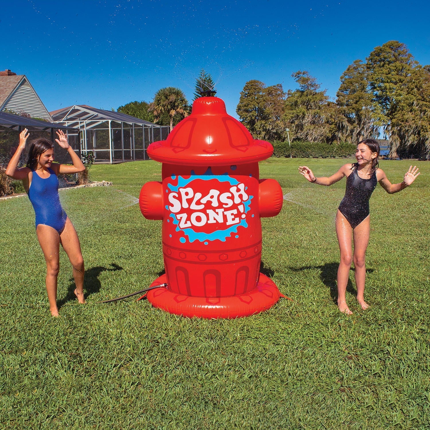 BigMouth Giant Inflatable Fire Hydrant Sprinkler, 46" x 46" x 76", FOB KS