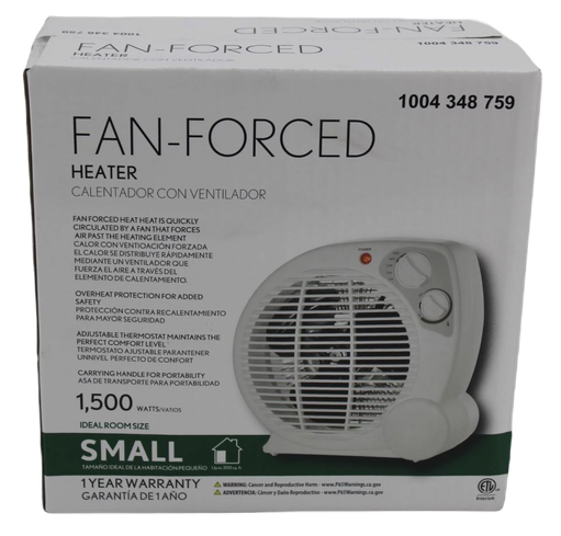 1500-Watt Electric Fan Forced Portable Heater by Midea