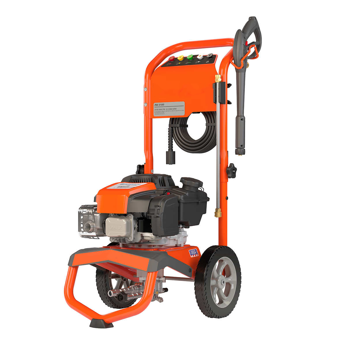 Murray 3,100 PSI 2.5 GPM Gas Pressure Washer with Briggs & Stratton Engine, Factory Refurbished, Brown Box, FOB KS