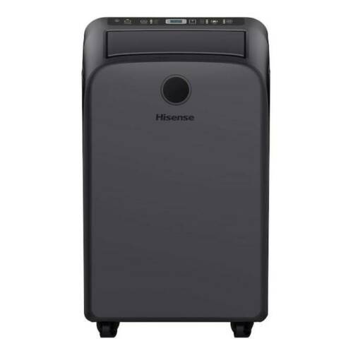 Hisense 14000 BTU (9500 BTU DOE) 115-Volt Grey Portable Air Conditioner w/ Wi-Fi, Factory Refurbished, FOB KS