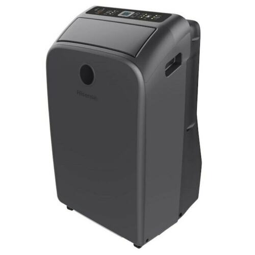 Hisense 14000 BTU (9500 BTU DOE) 115-Volt Grey Portable Air Conditioner w/ Wi-Fi, Factory Refurbished, FOB KS