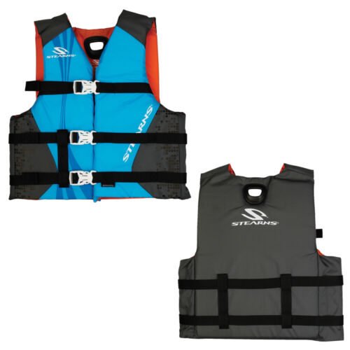 Stearns Youth Antimicrobial Nylon Vest Life Jacket 50-90Lbs Abstract, FOB KS