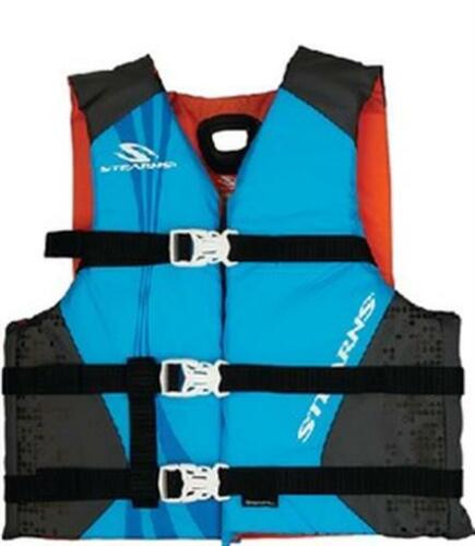 Stearns Youth Antimicrobial Nylon Vest Life Jacket 50-90Lbs Abstract, FOB KS