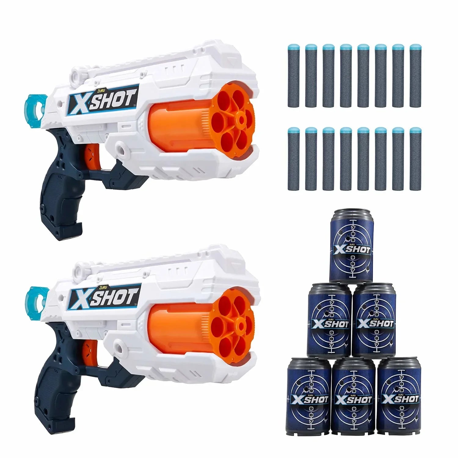 ZURU X-SHOT-EXCEL Combo Pack Crusher and 2 Reflex 6