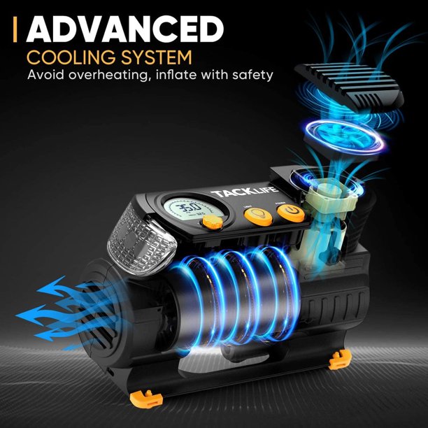 Tacklife 12V DC Digital Auto Tire Inflator, FOB KS