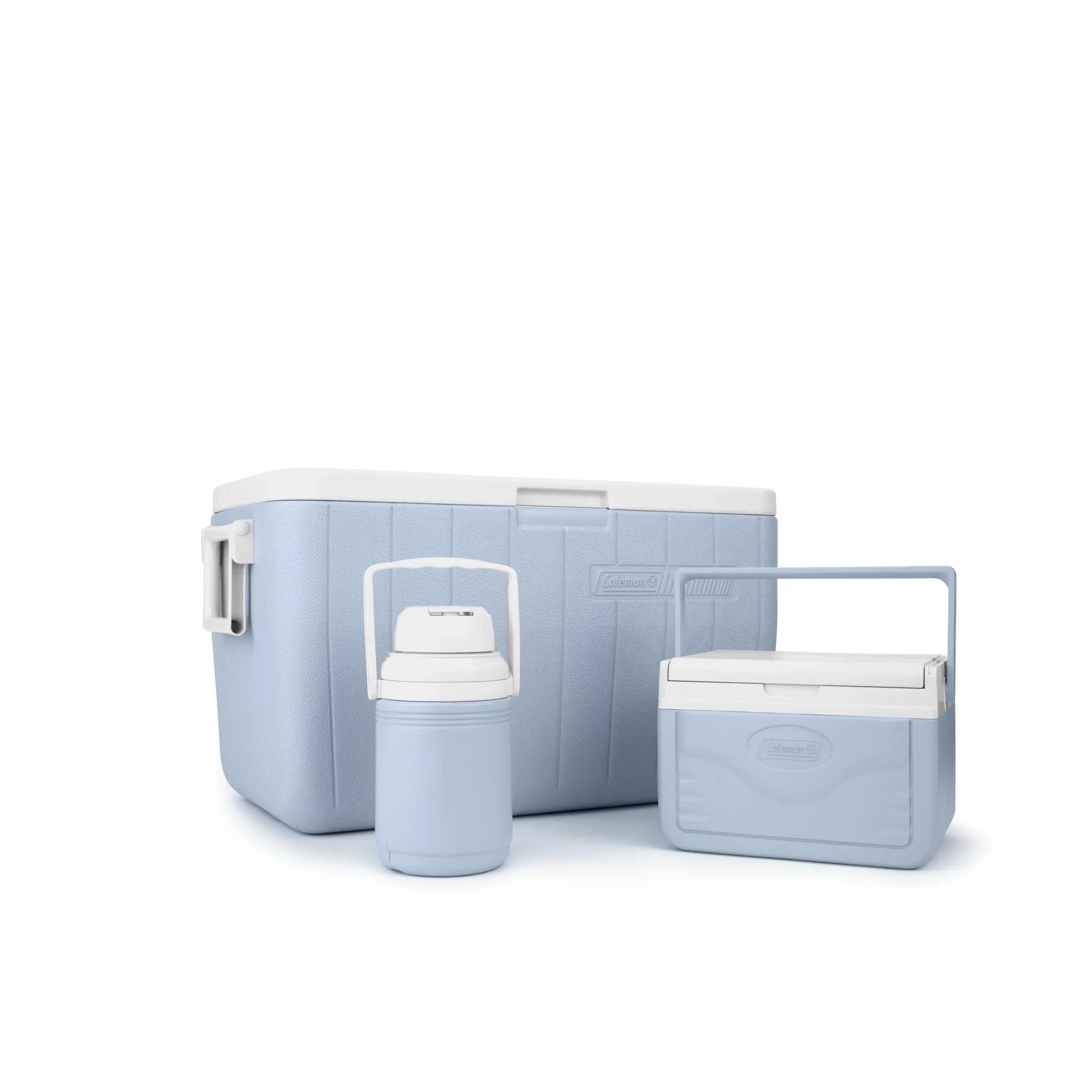 Coleman Chiller 48QT, 5QT, 1/3 Gallon Jug Cooler Set, FOB KS