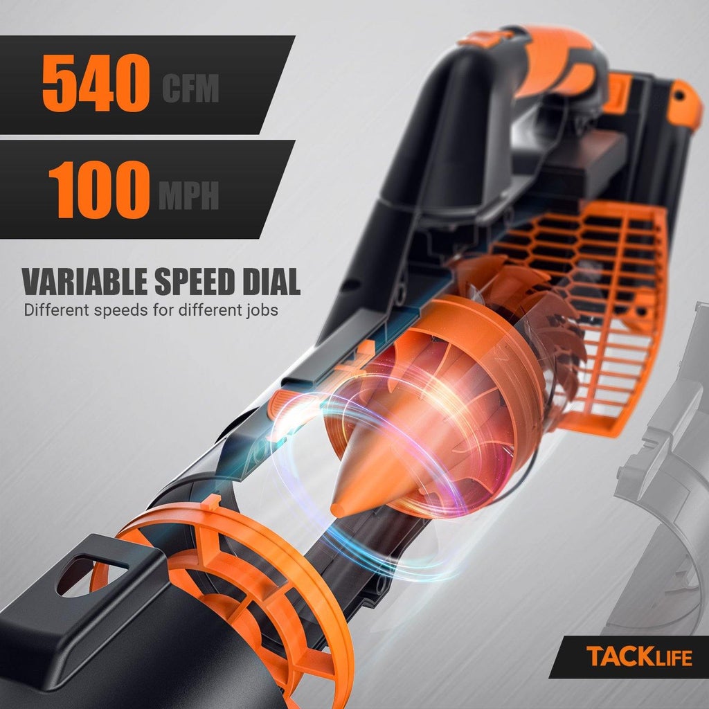 TACKLIFE 40V Cordless Leaf Blower w/ 4 Ah Battery & Charger, FOB KS