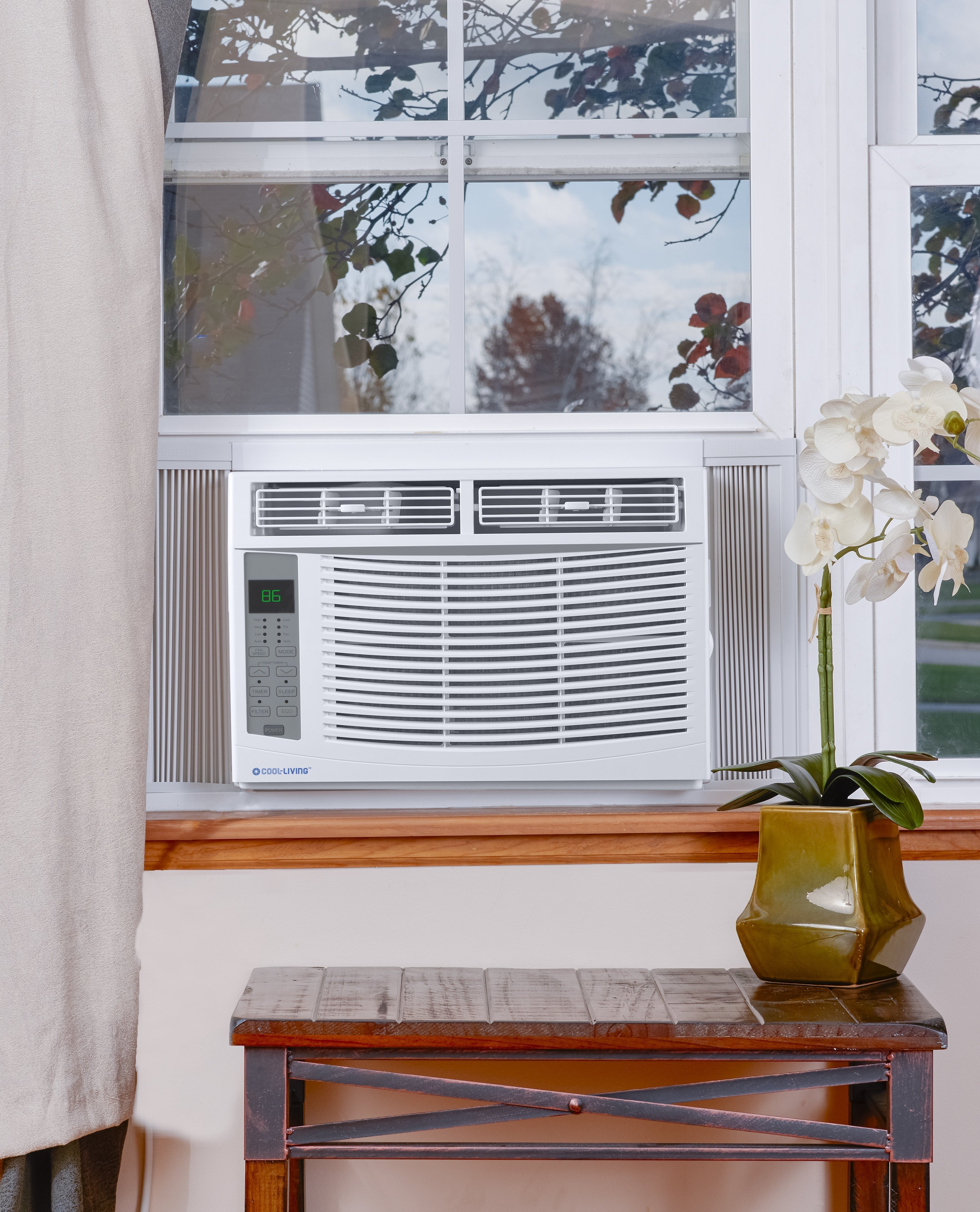 Cool-Living 6,000 BTU 115-Volt Window Air Conditioner, FOB KS