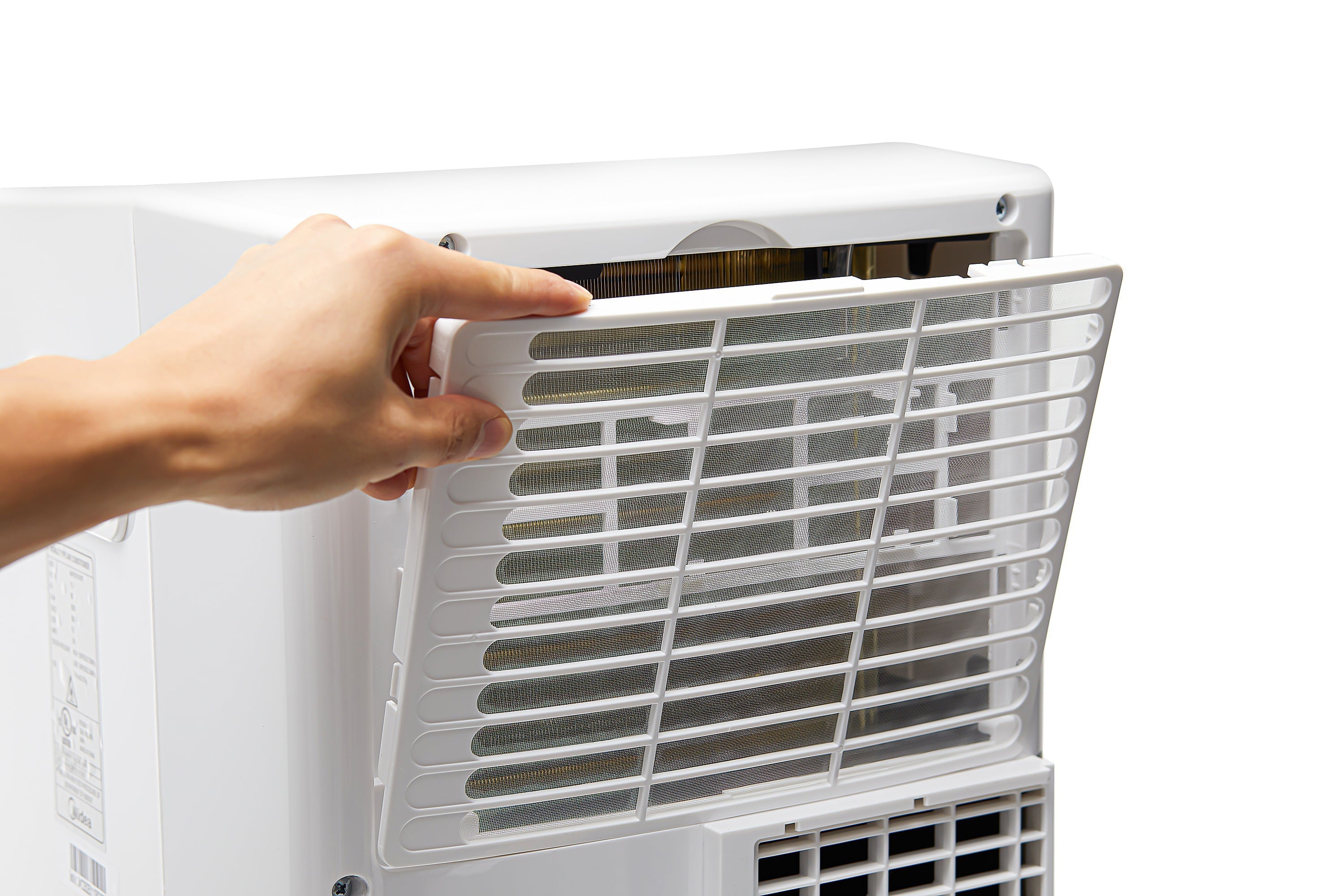 Midea 8,000 BTU ASHRAE (5,000 BTU DOE) 115V Portable Air Conditioner with Comfort Sense Remote, White, MAP05R1WWT