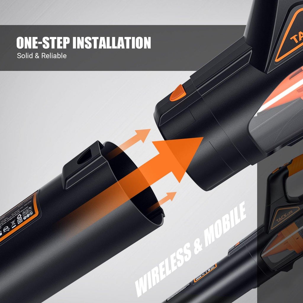 TACKLIFE 40V Cordless Leaf Blower w/ 4 Ah Battery & Charger, FOB KS