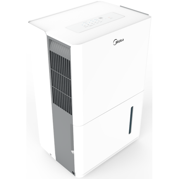 Midea EnergyStar 22-Pint Smart Dehumidifer, White, Factory Refurbished, FOB KS