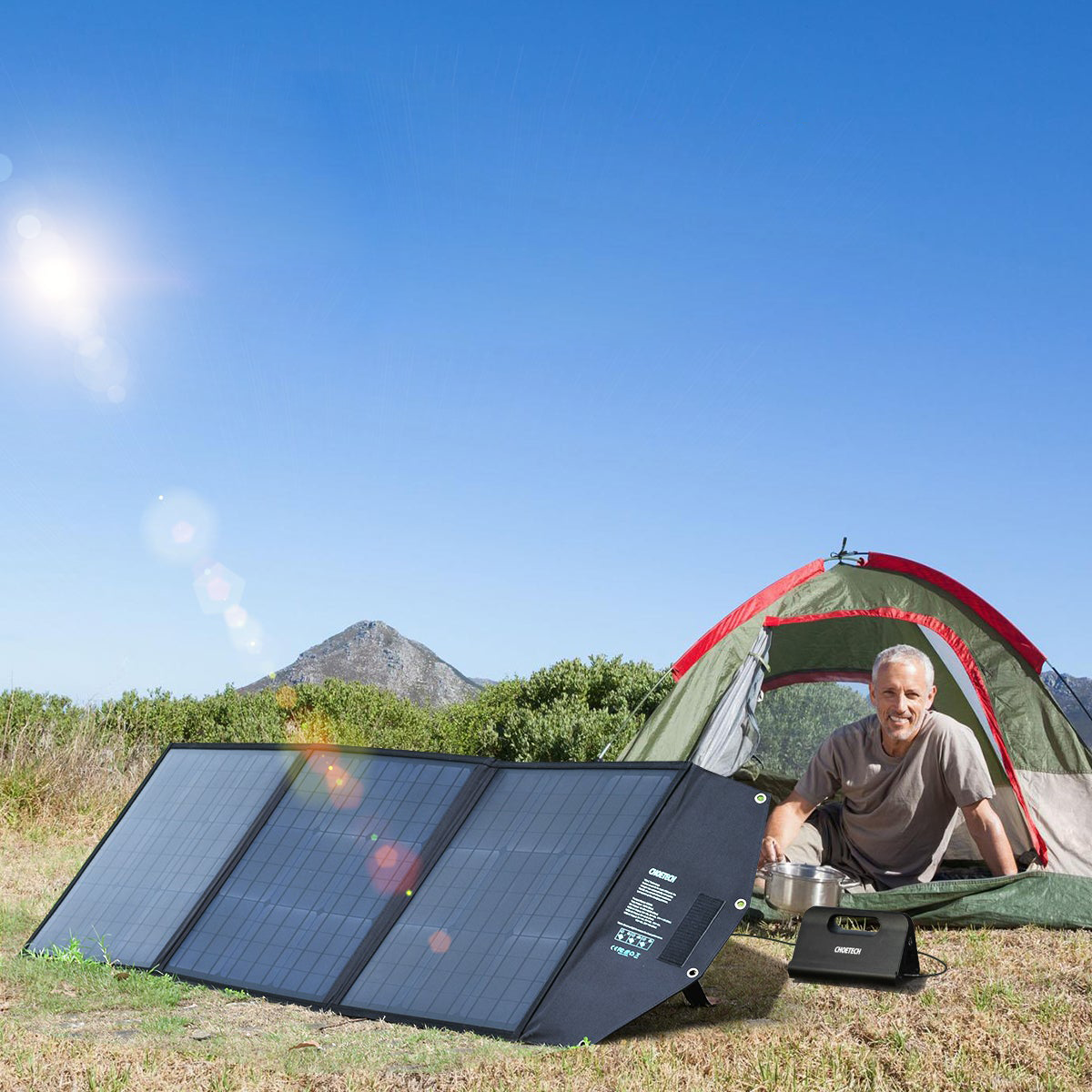CHOETECH 120W Solar Panel for Multiple Devices, FOB KS