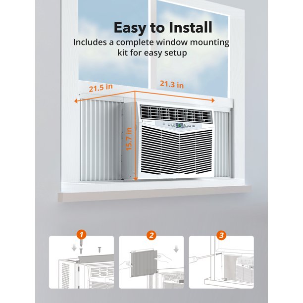 TaoTronics 10,000 BTU DOE Window Air Conditioner, FOB KS and CA