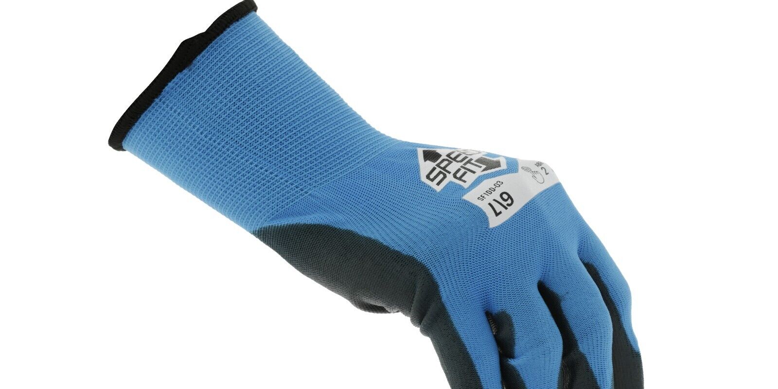 Mechanix Wear Polyurethane Coated Work Gloves, Blue, 9.19 in long, 15 Ga thick, Nylon, 12 Pair in a pack (SM, MD, L, XL, XXL)