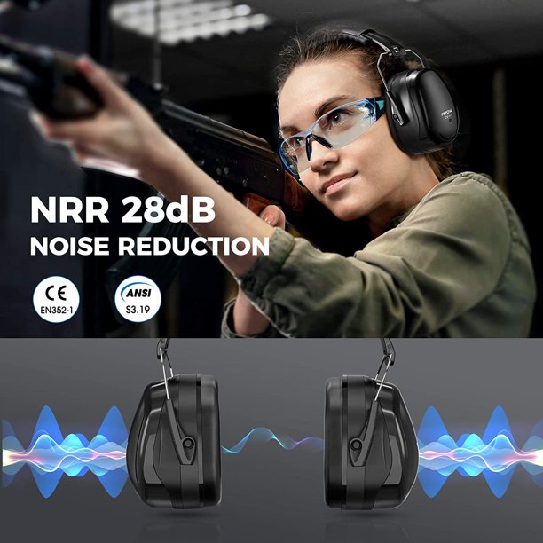 Mpow NRR 28dB Noise Reduction Safety Ear Muffs, FOB KS