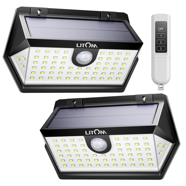 Litom Outdoor Solar Lights with Remote Control, FOB KS