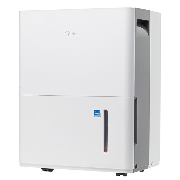 Midea EnergyStar 22-Pint Smart Dehumidifer, White, Factory Refurbished, FOB KS