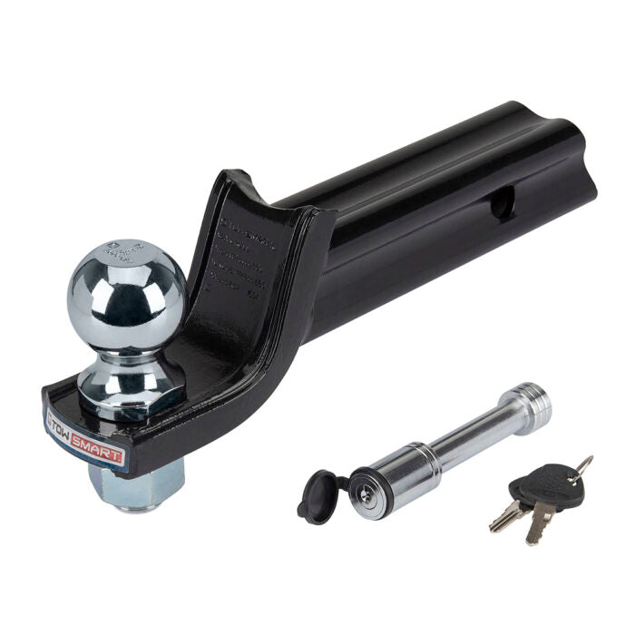 Tow Smart Class 3 5000 lb. “X” Mount Starter Kit with 2 in. Ball, 5/8 in. Locking Pin, 2 in. Drop x 3/4 in. Rise Ball Mount