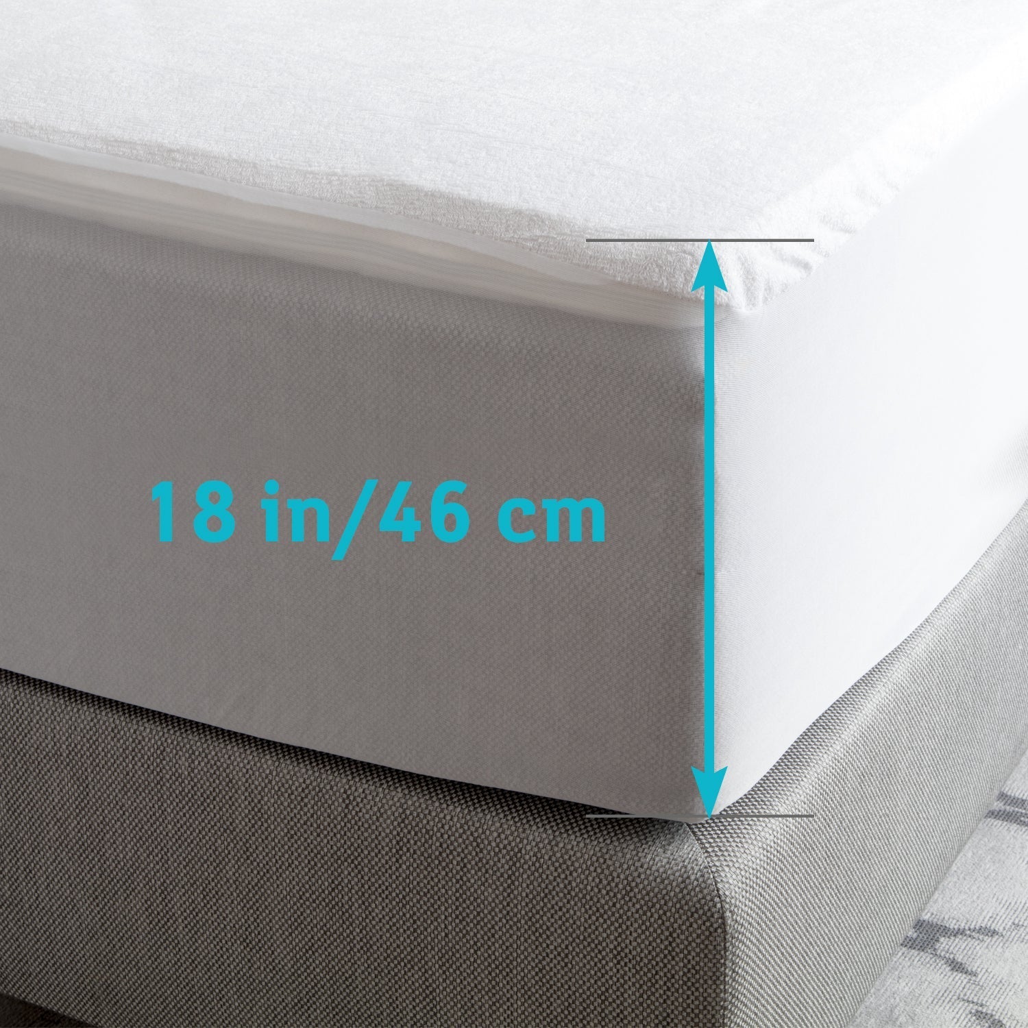 Tatkraft Arthur Fitted Mattress Protector (King), FOB KS