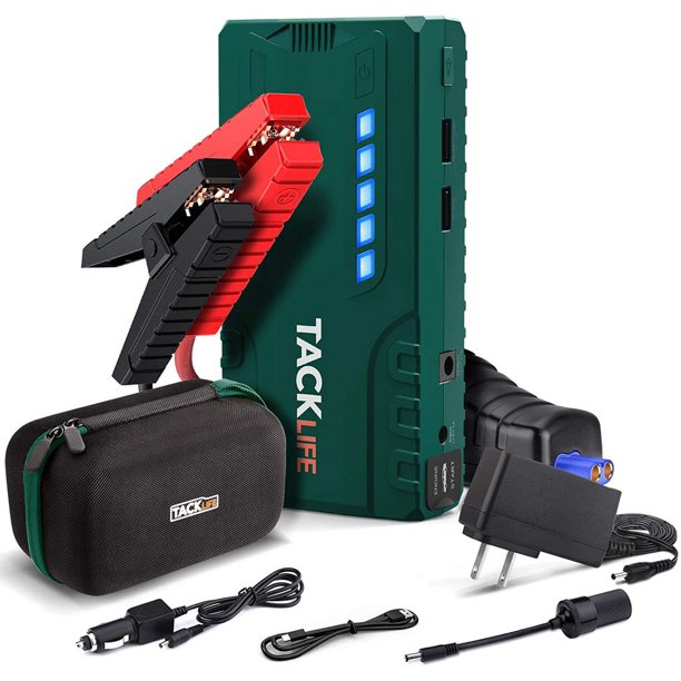 TACKLIFE T6 Car Jump Starter, Green, FOB KS