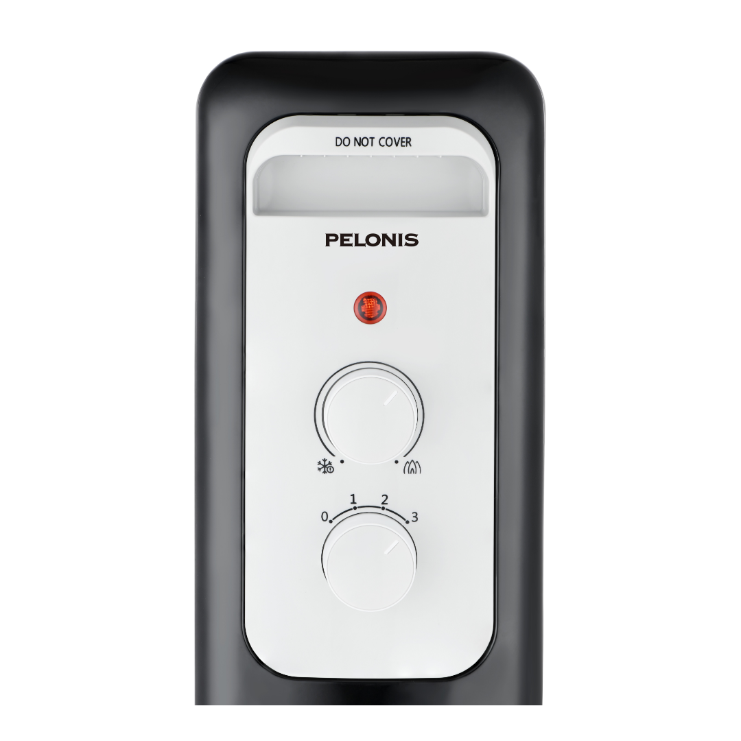 1500-W Electric Oil Filled Radiator Space Heater, Black