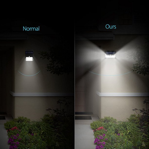 Litom Solar Lights Outdoor, 4 Lighting Modes, Upgraded High Efficient Solar Motion Sensor Light, IP67 Waterproof Rating Durable Security Lights for Yard, Garden, Patio, 2-Pack, FOB KS