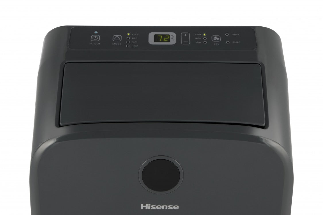 Hisense 12,500 BTU (7,500 BTU DOE) 115-Volt Portable Air Conditioner with Heater, Factory Refurbished, FOB KS
