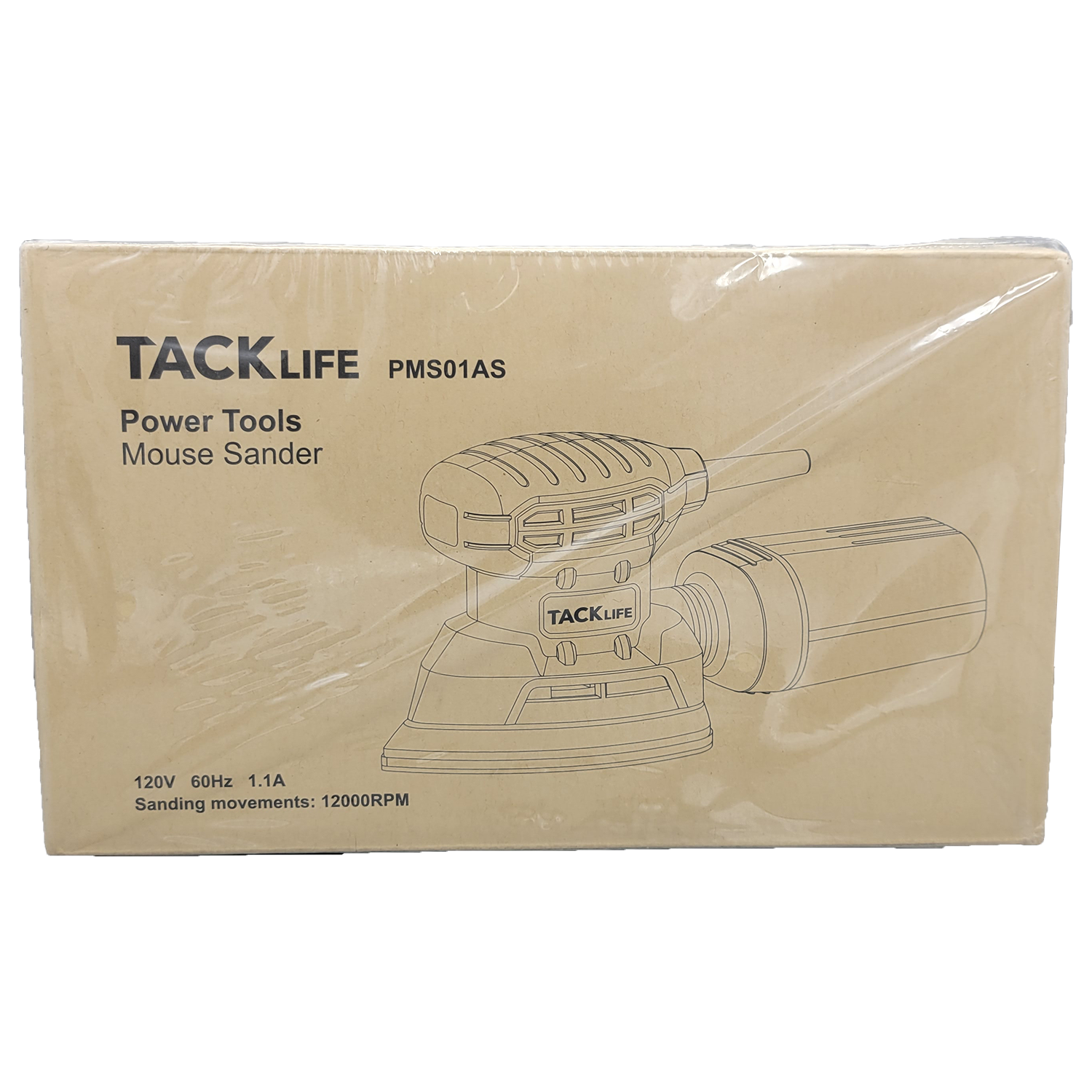 TACKLIFE Classic Mouse Detail Sander, Blue, FOB KS