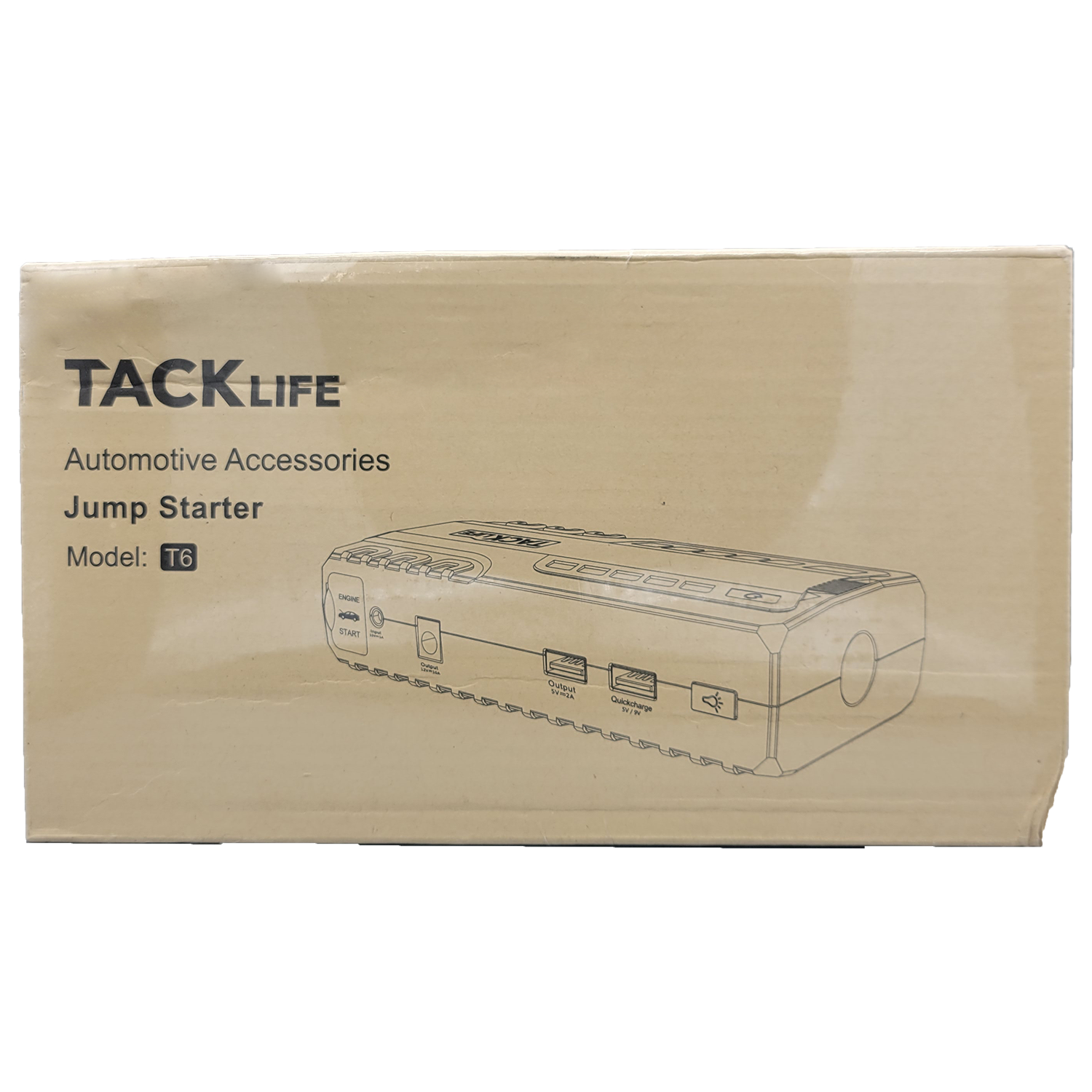 TACKLIFE T6 Car Jump Starter, Green, FOB KS