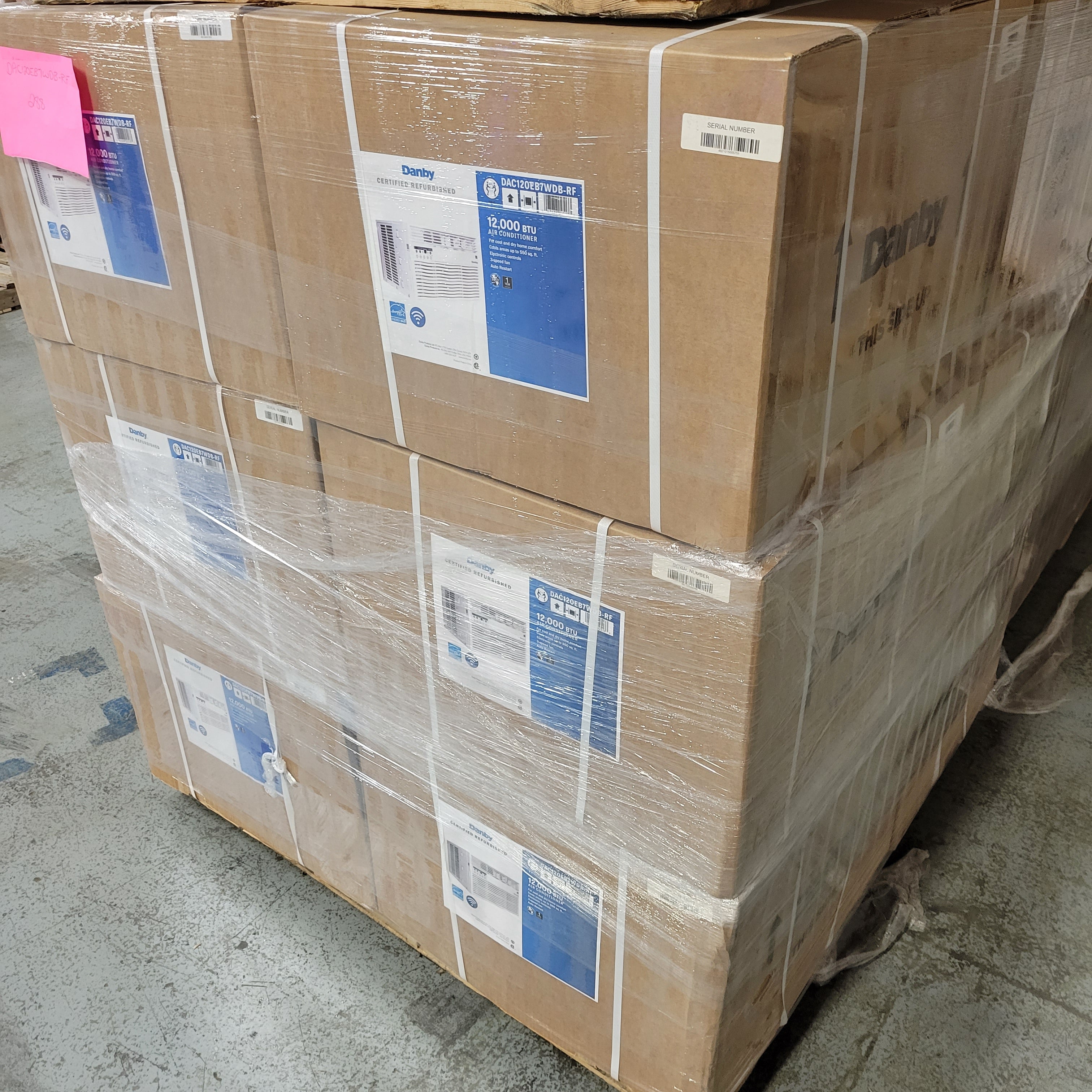 Danby 12,000 BTU Window Air Conditioner with Wireless Connect, Factory Refurbished, FOB KS