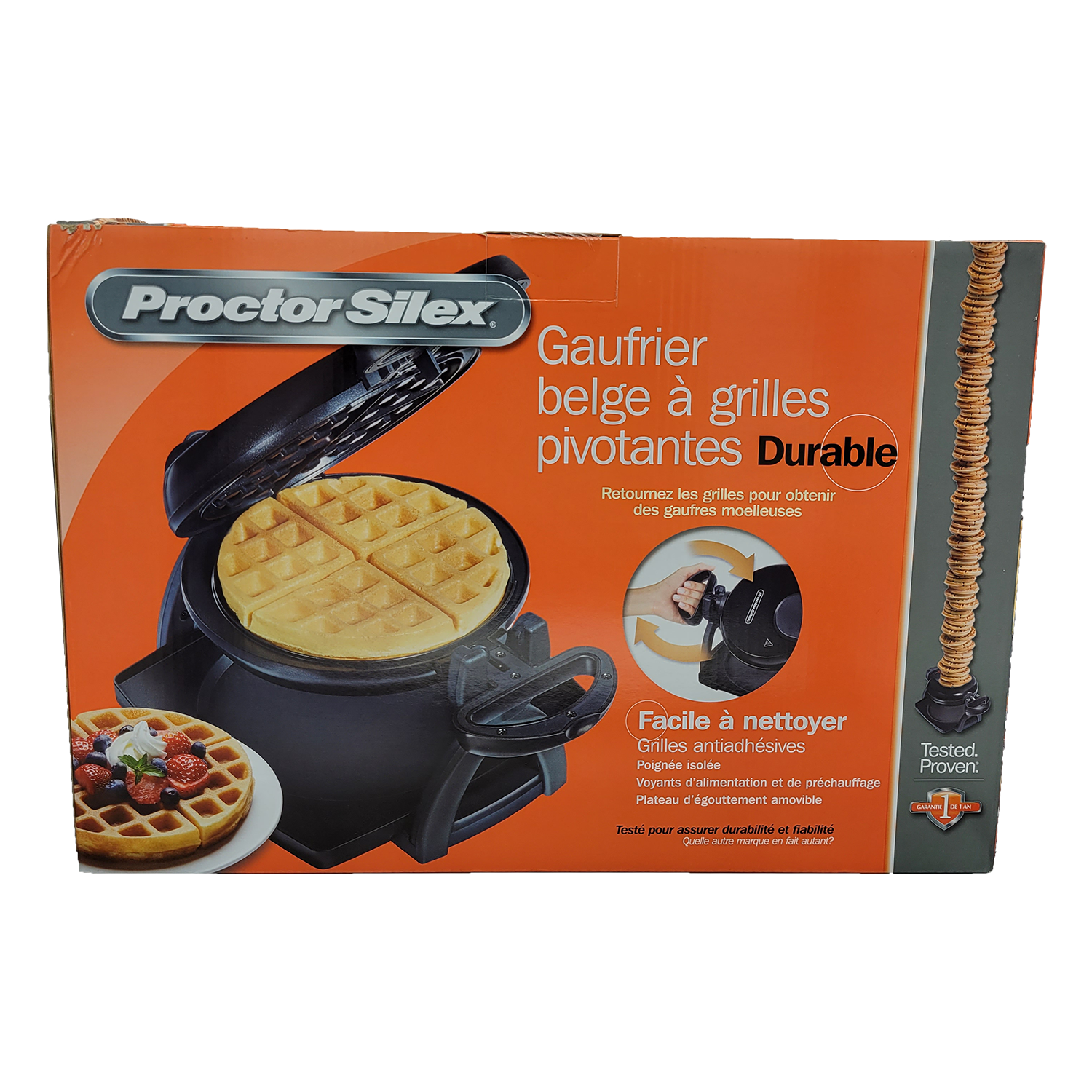 Proctor Silex Belgian Flip Waffle Maker, FOB KS