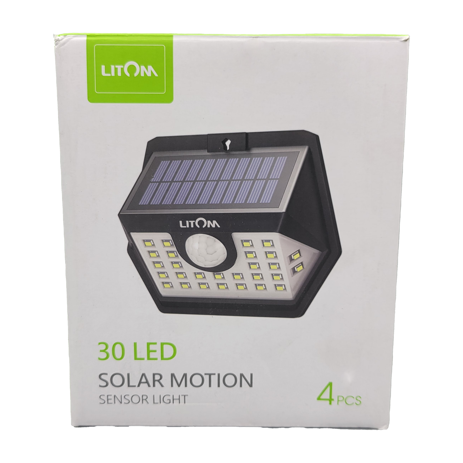 Litom Solar Lamps Exterior, Wall, With motion sensor, 6,66 W, 3,7 V, IP65 Pack of 4, FOB KS