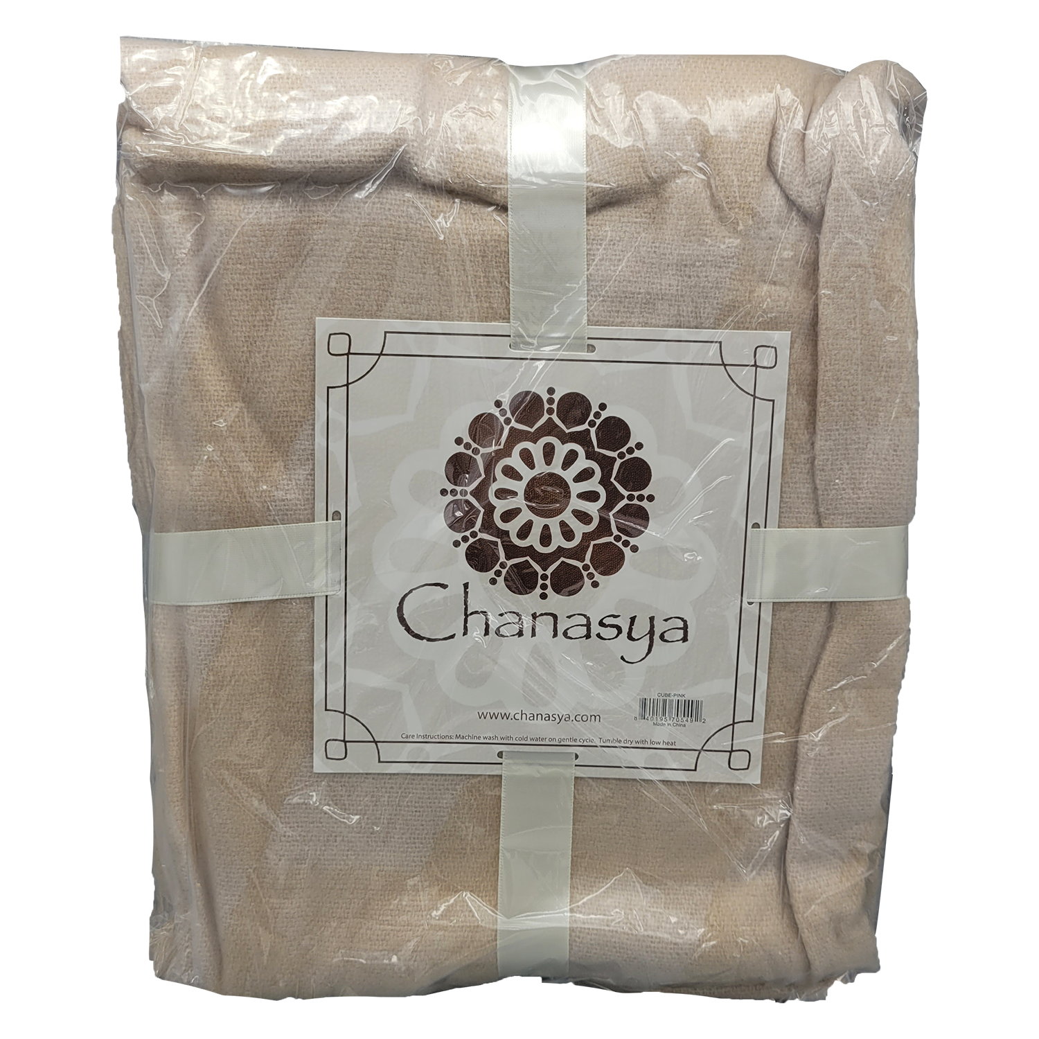 Chanasya Geometric Cube Fringe Throw Blanket, FOB KS