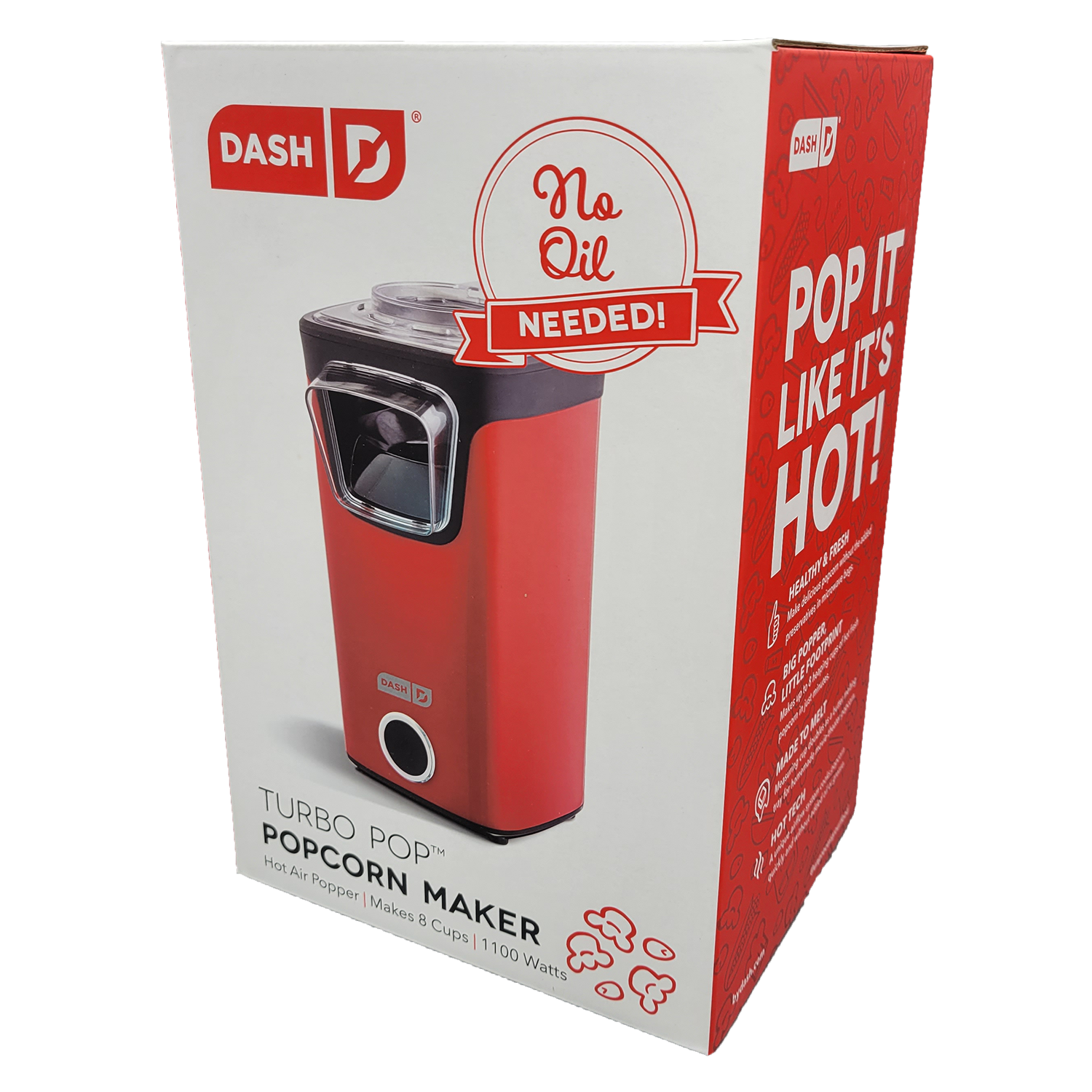 DASH Turbo POP Popcorn Maker, 8 Cups, FOB KS