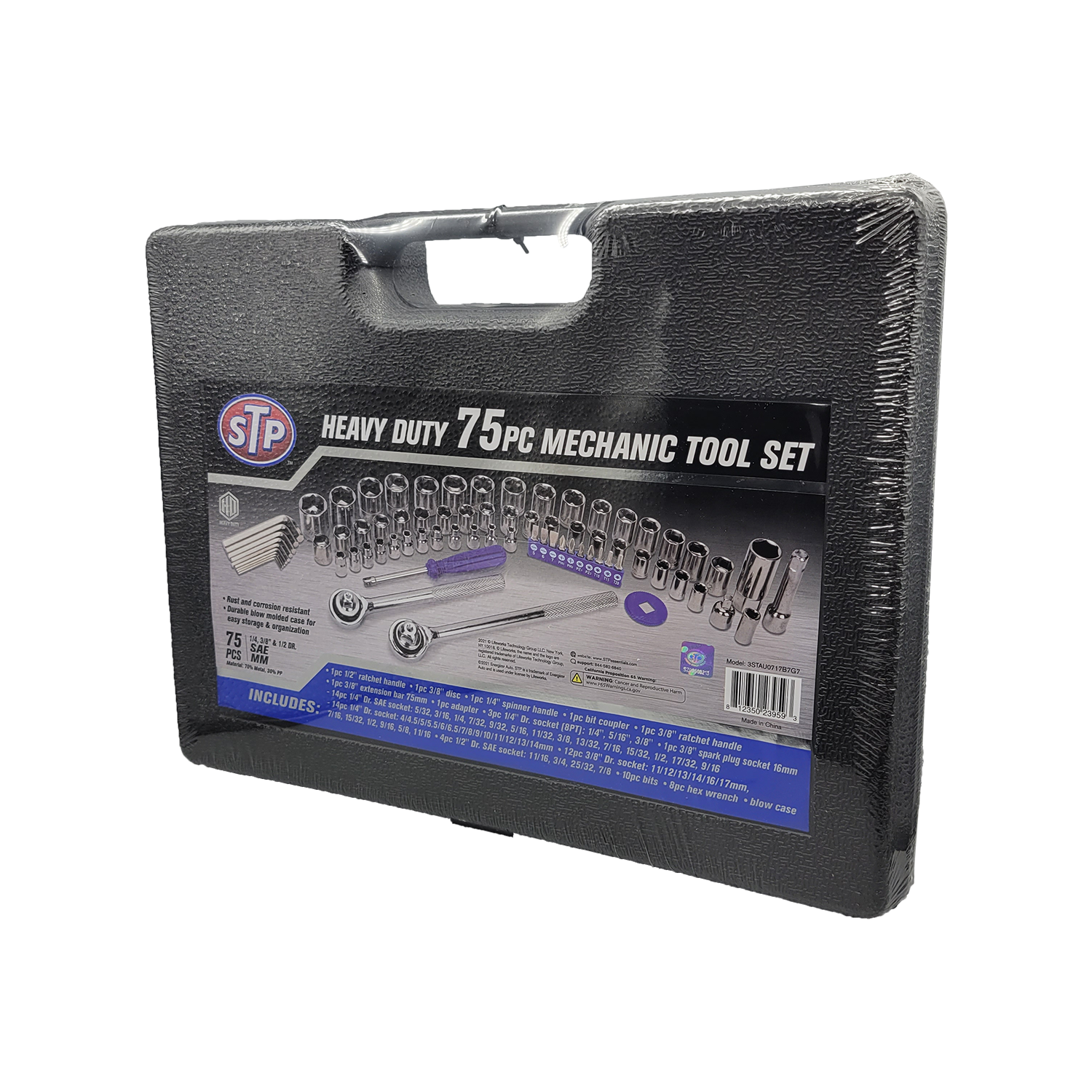 STP Mechanics Tool Set (75-Piece), FOB KS