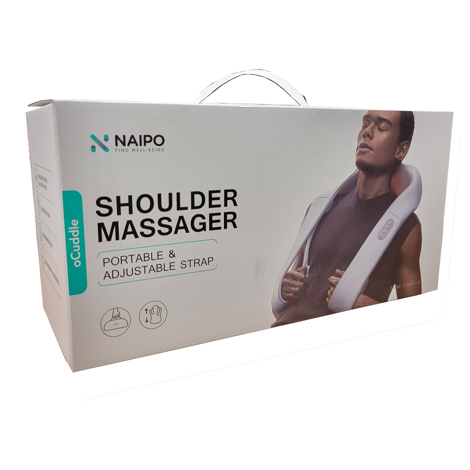 Naipo Neck & Back Massager with Adjustable Heat (Deep Gray), FOB KS