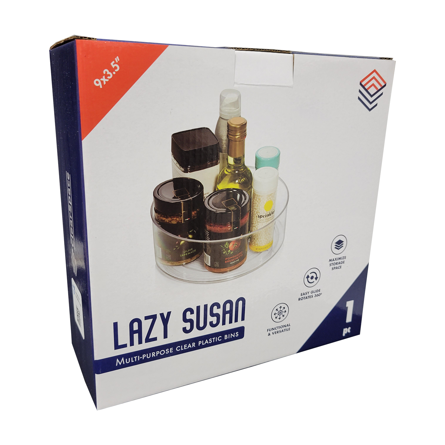 ClearSpace Plastic Lazy Susan Cabinet Organizer, FOB KS