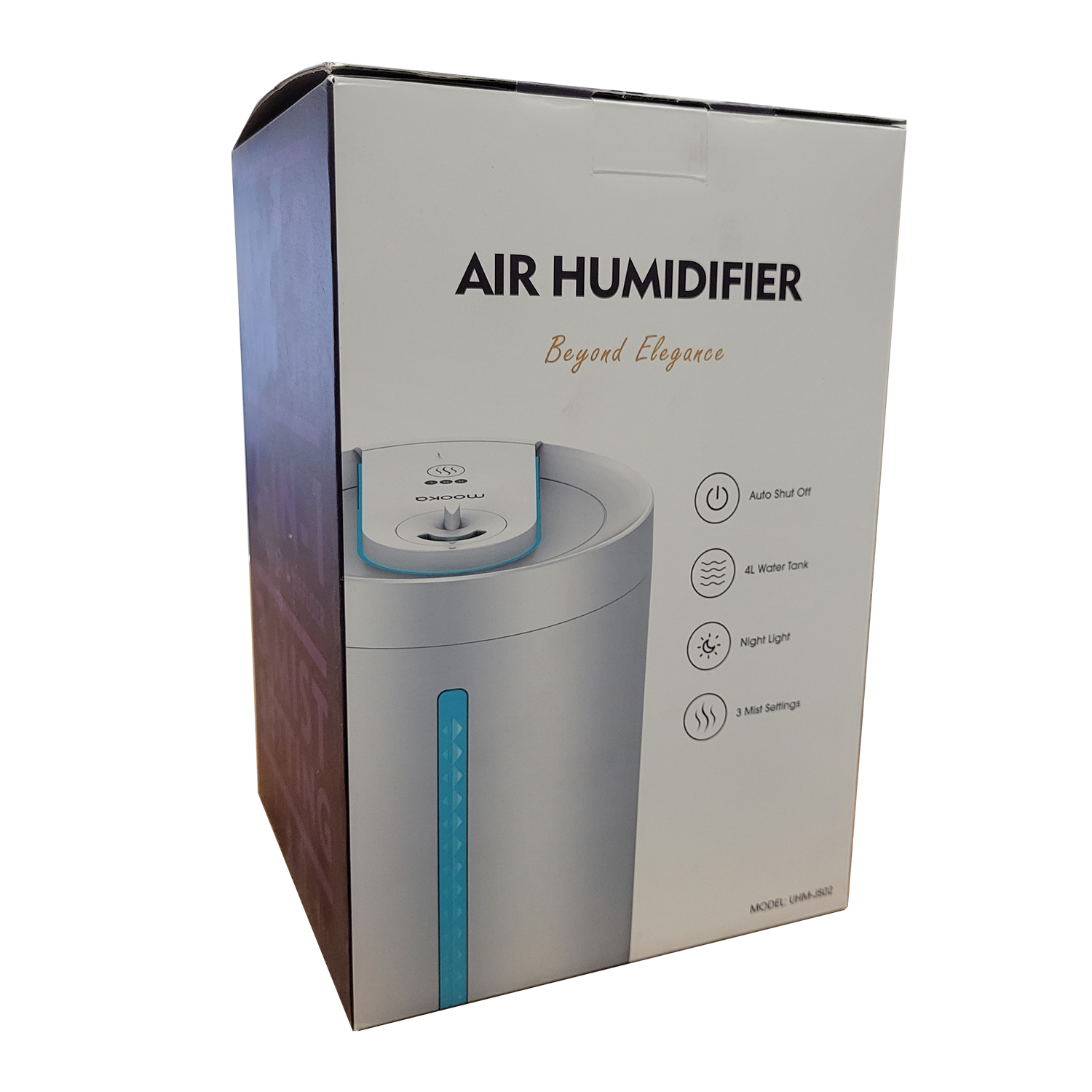Mooka UHM-JS02 4L Top Fill Cool Mist Air Humidifier & Essential Oil Diffuser, FOB KS