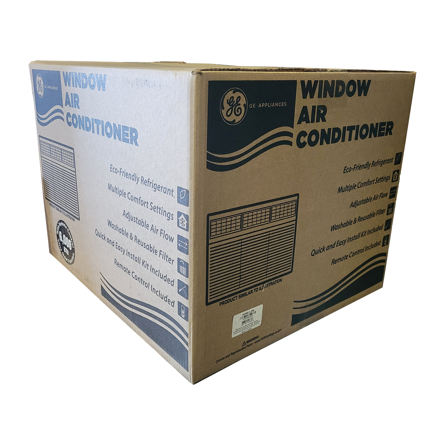 GE 6K BTU Window AC ENERGY STAR® 115 Volt Electronic Room Air Conditioner (Factory Refurbished), FOB KS