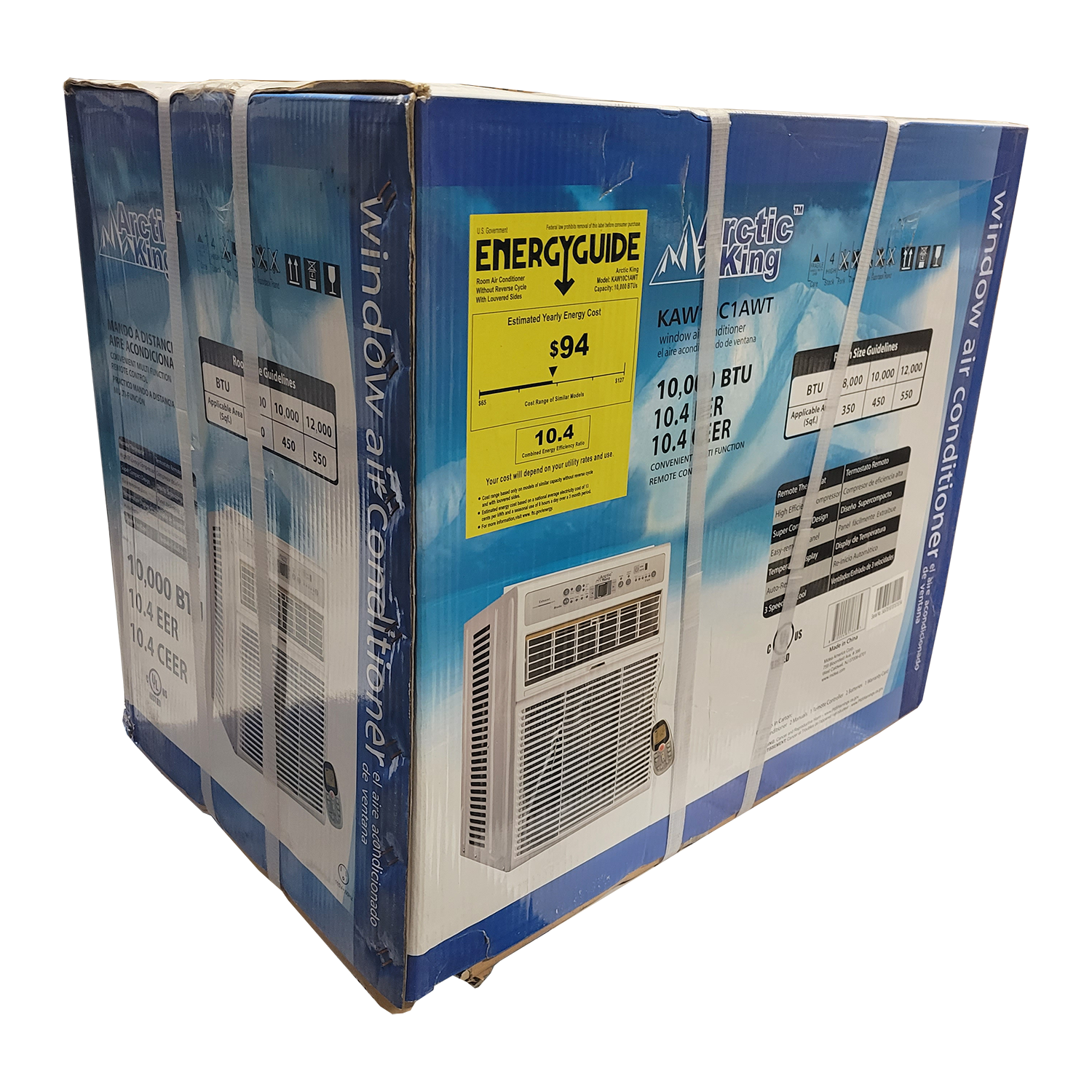 Arctic King 10,000 BTU Window Air Conditioner Slider/Casement, FOB KS