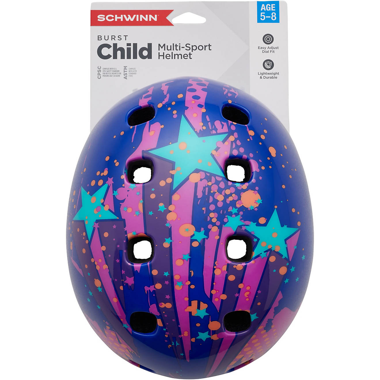 Schwinn Girls' Burst Bicycle Helmet, FOB KS